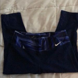 Navy blue nike workout leggings